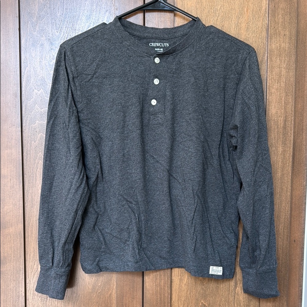 Like New XL J. Crew Crewcuts Henley Long Sleeve T-Shirt